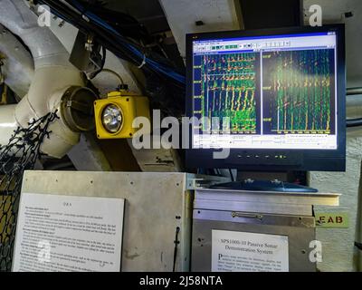 San Diego, AUG 2 2014 - Innenansicht des Maritime Museum in San Diego Stockfoto