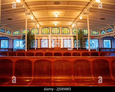 San Diego, AUG 2 2014 - Innenansicht des Maritime Museum in San Diego Stockfoto