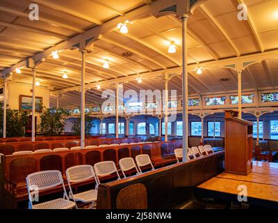 San Diego, AUG 2 2014 - Innenansicht des Maritime Museum in San Diego Stockfoto
