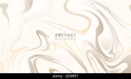 Struktur aus Vektormarmor. Flüssiger abstrakter Hintergrund mit heller Marmorstruktur. Pastellfarben eleganter abstrakter Hintergrund mit flüssigen Formen. Stock Vektor