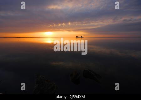 Sonnenuntergang auf Merritt Island, Florida, USA Stockfoto