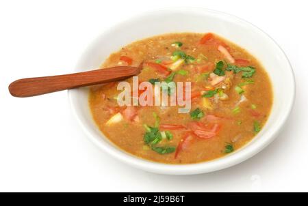 Traditionelles Haleem des indischen Subkontinents in einer Schüssel Stockfoto