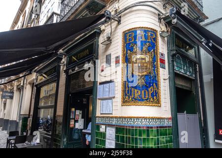 Andalucian Art Nouveau Bar Europa, Alfalfa, Sevilla, Spanien Stockfoto