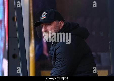 Burnley, Großbritannien. 21. April 2022. Ralph Hasenhüttl Manager von Southampton während des Spiels in Burnley, Vereinigtes Königreich am 4/21/2022. (Foto von Craig Thomas/News Images/Sipa USA) Quelle: SIPA USA/Alamy Live News Stockfoto