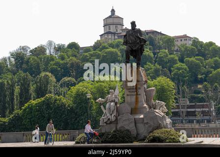 Turin, Italien 11/05/2008: Denkmal für Giuseppe Garibaldi. © Andrea Sabbadini Stockfoto