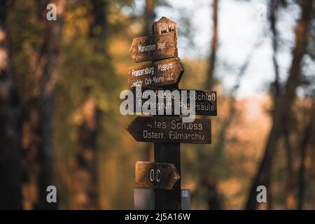 Die Schlösser von Laxenburg befinden sich in der Gemeinde Laxenburg in Niederösterreich Stockfoto