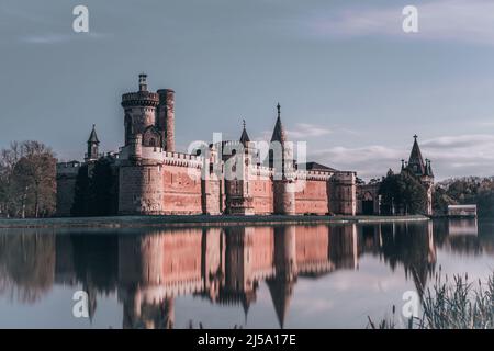 Die Schlösser von Laxenburg befinden sich in der Gemeinde Laxenburg in Niederösterreich Stockfoto