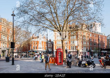 Cambridge Circus in Soho, London, Großbritannien Stockfoto