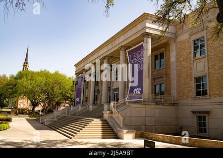 Texas Christian University, TCU Campus Stockfoto