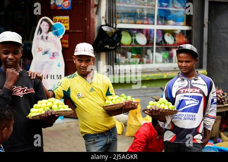 Der lebhafte Analakely Markt in Antananarivo, Madagaskar. Stockfoto