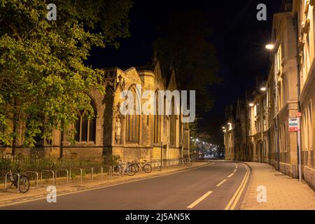 Magdalenstraße bei Nacht. Oxford, Oxfordshire, England Stockfoto