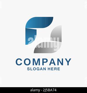 Abstraktes Logo im Buchstaben R Stock Vektor