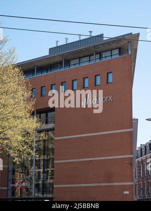 Antwerpen, Belgien, 17. April 2022, das Gebäude des Sozialsekretariats SD Worx in Antwerpen Stockfoto