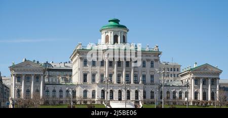 Eines der schönsten Häuser in Moskau ist das Paschkow-Haus. Moskau. Russland. Hochwertige Fotos Stockfoto