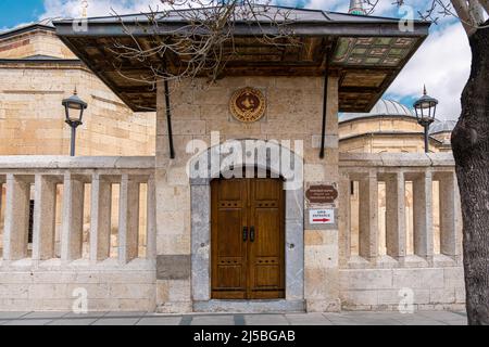 Hamusan Tor des Mevlana Museums in Konya Türkei Stockfoto