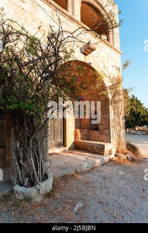 Das Gebiet des Klosters Filerimos auf der Insel Rhodos in Griechenland Stockfoto