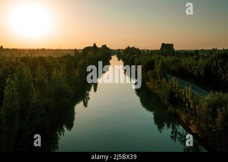 Usbekistan Fotografie von der Drohne Stockfoto