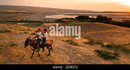 Usbekistan Fotografie von der Drohne Stockfoto