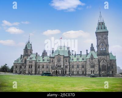 East Block, kanadische Parlament Gebäude, Ottawa, Kanada Stockfoto