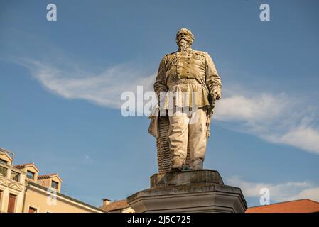 Giuseppe Garibaldi Platz in Rovigo eine historische italienische Stadt Stockfoto