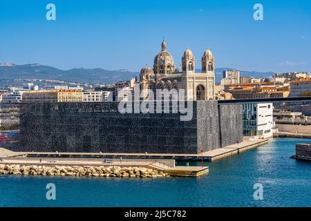 MuCEM, et Cathedrale La Major, Marseille Frankreich Paca 13 Stockfoto