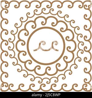 Altgriechische Rahmenmuster, Satz antiker Bordüren aus Griechenland Stock Vektor