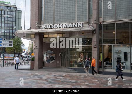 Das Stockmann Helsinki Center ist ein kulturell bedeutendes Geschäfts- und Kaufhaus im Zentrum von Helsinki, Finnland. Es ist eines von Stockfoto