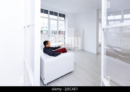 Büro Flur Tür Glas Trennwände Zimmer business Stockfoto