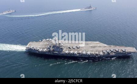 USS ABRAHAM LINCOLN Flugzeugträger. Foto: US Navy Stockfoto