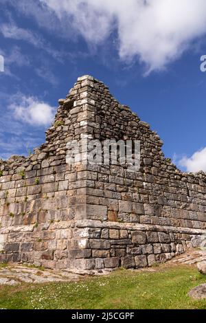 Die Ruinen von Loch Doon Castle, Schottland Stockfoto