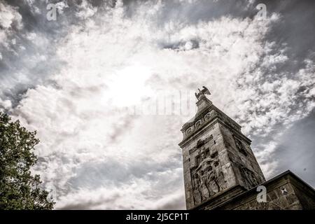 Bismarckturm bei Assenhausen am Starnberger See. [Automatisierte Übersetzung] Stockfoto