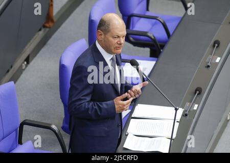 Berlin, DEU, 09.09.2020 - Bundesfinanzminister Olaf Scholz im Bundestag bei Regierungsbefragungen. [Automatisierte Übersetzung] Stockfoto