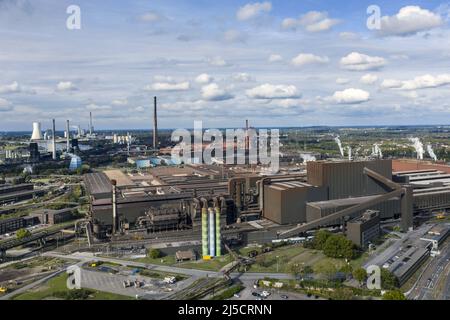 Duisburg, DEU, 09/27/2020 - ThyssenKrupp Stahlwerk Duisburg Hamborn, die Aktienkurse von ThyssenKrupp sind in den letzten Wochen stark gesunken. [Automatisierte Übersetzung] Stockfoto