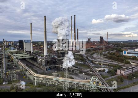 Duisburg, DEU, 09/27/2020 - ThyssenKrupp Stahlwerk Duisburg Hamborn, die Aktienkurse von ThyssenKrupp sind in den letzten Wochen stark gesunken. [Automatisierte Übersetzung] Stockfoto
