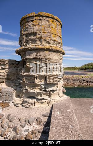 Hafen in Dunure an der schottischen Küste von Ayrshire Stockfoto