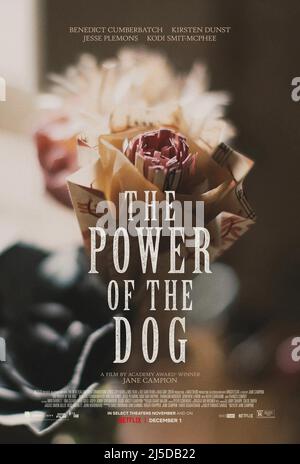 The Power of the Dog Jahr : 2021 Neuseeland / UK / Kanada / Australien Regie : Jane Campion Poster Stockfoto