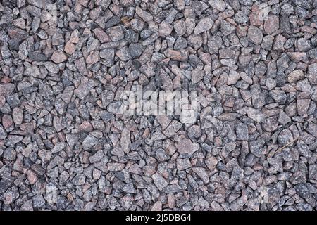 Zerkleinert Granit Hintergrund. Close Up. Stockfoto