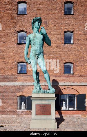 David von Michelangelo, Bronze gegossen von der Königlichen Sammlung werfen, Kopenhagen, Dänemark Stockfoto