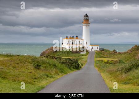 Turnberry Leuchtturm an der Küste von Ayrshire, Schottland Stockfoto