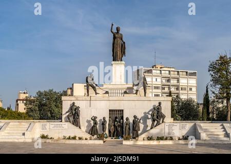 Das Befragungsdenkmal auf der Podokataro-Bastion, Nikosia, Zypern, Europa | das Freiheitsdenkmal auf der Podocattaro Bastion, Nikosia, Zypern, Europa Stockfoto