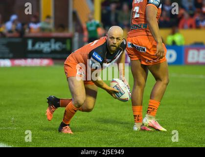 Castleford, Großbritannien. 22. April 2022. Betfred Super League Spiel zwischen Castleford Tigers und St. Helens im Mend-A-Hose Jungle, Castleford, West Yorkshire, Großbritannien am 22/04/2022 Credit: Craig Cresswell/Alamy Live News Stockfoto
