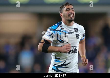 Leeds, Großbritannien. 22. April 2022. Headingley Stadium, Leeds, West Yorkshire, 22.. April 2022. Betfred Super League Leeds Rhinos vs Toulouse Olympique Tony Gigot of Toulouse Olympique Credit: Touchlinepics/Alamy Live News Stockfoto