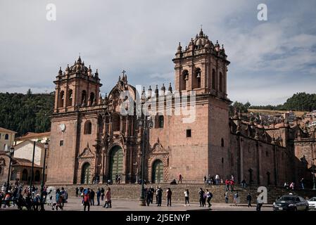 Kathedrale von Cusco in Plaz De Almas Cusco Stockfoto