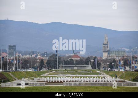 Zagreb: Hrvatske bratske zajednice. Kroatien Stockfoto