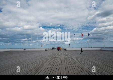 30. August 2020, Danzig Polen, Sopot Pier Damm ist schön in der Nähe der Ostsee Stockfoto