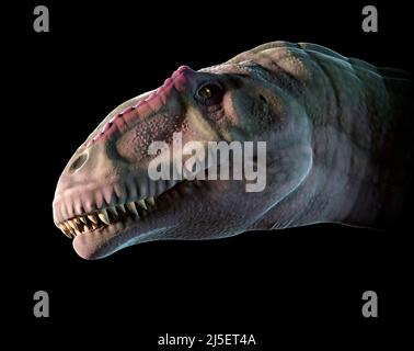 Kunstwerk von Giganotosaurus Stockfoto