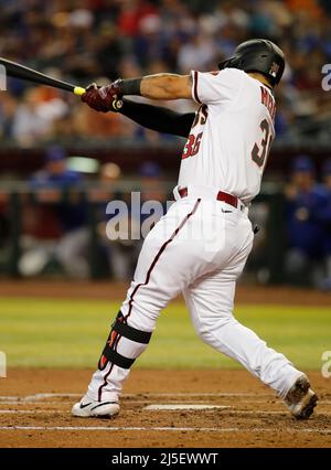 Phoenix, Arizona, USA. 22. Apr, 2022. Zwischen den New York Mets und den Arizona Diamondbacks auf dem Case Field in Phoenix, Arizona. Michael Cazares/Cal Sport Media. Kredit: csm/Alamy Live Nachrichten Stockfoto