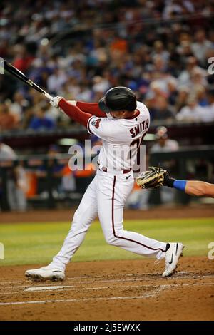 Phoenix, Arizona, USA. 22. Apr, 2022. Zwischen den New York Mets und den Arizona Diamondbacks auf dem Case Field in Phoenix, Arizona. Michael Cazares/Cal Sport Media. Kredit: csm/Alamy Live Nachrichten Stockfoto