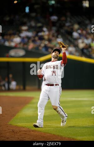 Phoenix, Arizona, USA. 22. Apr, 2022. Zwischen den New York Mets und den Arizona Diamondbacks auf dem Case Field in Phoenix, Arizona. Michael Cazares/Cal Sport Media. Kredit: csm/Alamy Live Nachrichten Stockfoto