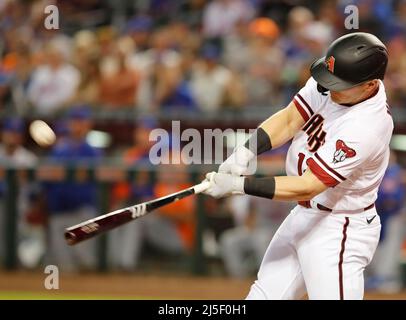 Phoenix, Arizona, USA. 22. Apr, 2022. Zwischen den New York Mets und den Arizona Diamondbacks auf dem Case Field in Phoenix, Arizona. Michael Cazares/Cal Sport Media. Kredit: csm/Alamy Live Nachrichten Stockfoto